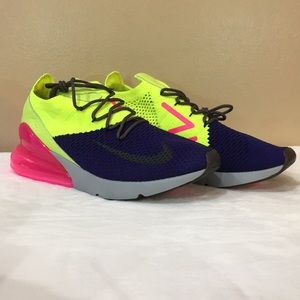 Nike Air Max 270 Flyknit Men's Sz 10 Running Shoes